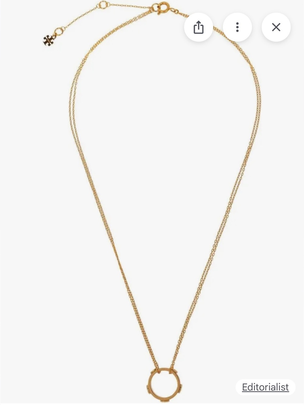 Tory Burch Miller Stud Necklace